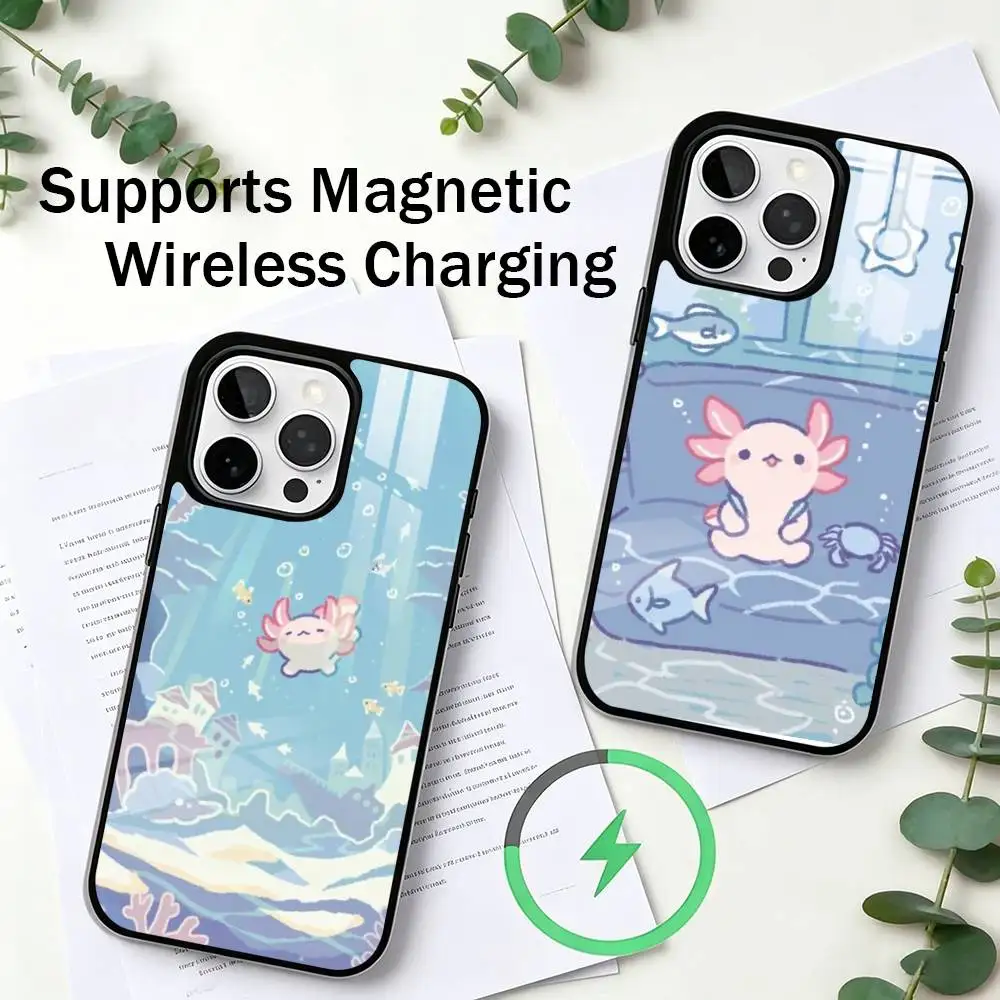 Cute Kawaii Axolotl Phone Case For iPhone17,16,15,14,13,12,11 Plus,Pro Allows magnetic wireless charging
Cute Kawaii Axolotl Phone Case For iPhone17,16,15,14,13,12,11 Plus,Pro Allows magnetic wireless charging