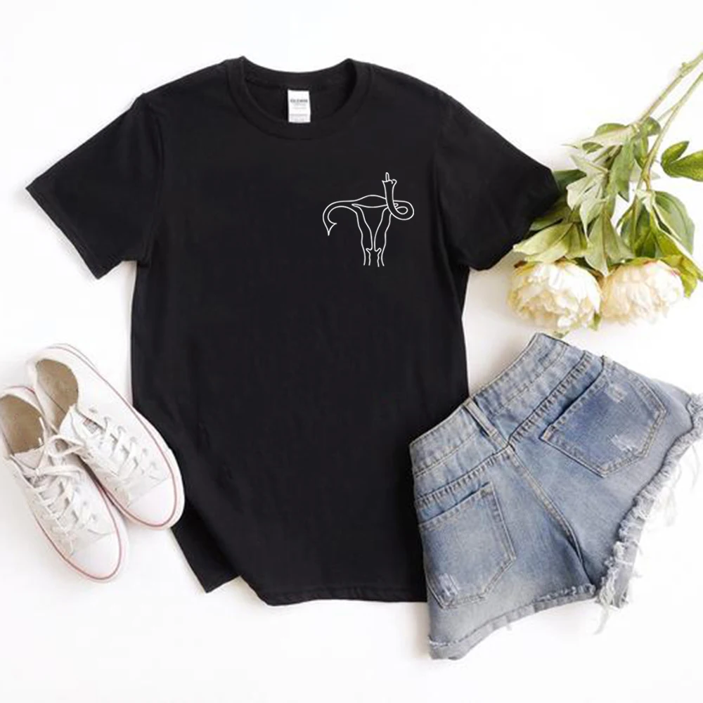 Uterus Finger Tshirt Pro Choice Tee LGBTQ T Shirt Protester Shirt Women Tshirts Short Sleeve T-shirts Women Rights Graphic Tops
Uterus Finger Tshirt Pro Choice Tee LGBTQ T Shirt Protester Shirt Women Tshirts Short Sleeve T-shirts Women Rights Graphic Tops