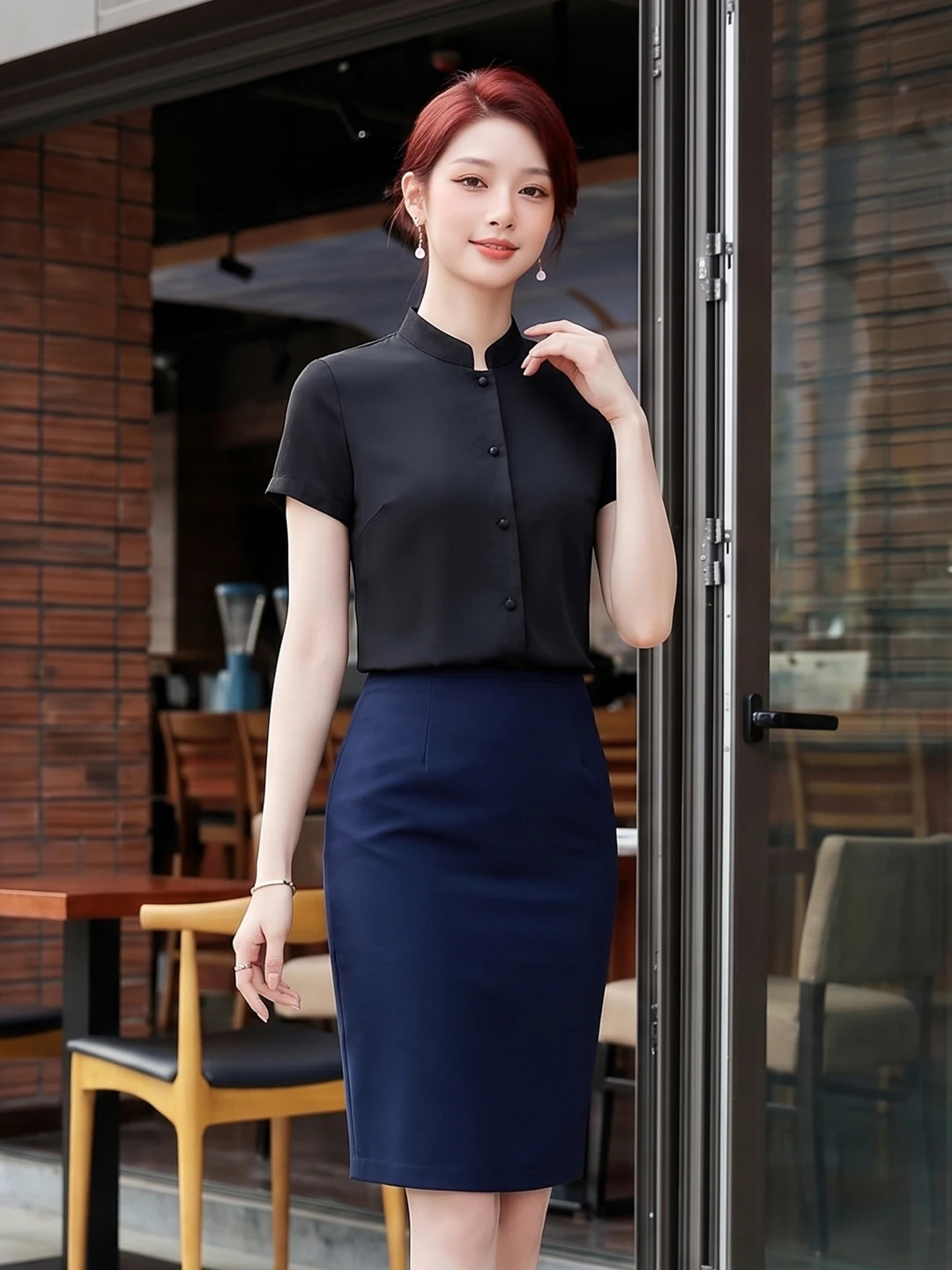 New Chinese Style Stand Collar Shirt Women's Summer Commute Slim Fit Short Sleeve Professional Quality Breathable Polyester F...
New Chinese Style Stand Collar Shirt Women's Summer Commute Slim Fit Short Sleeve Professional Quality Breathable Polyester F...