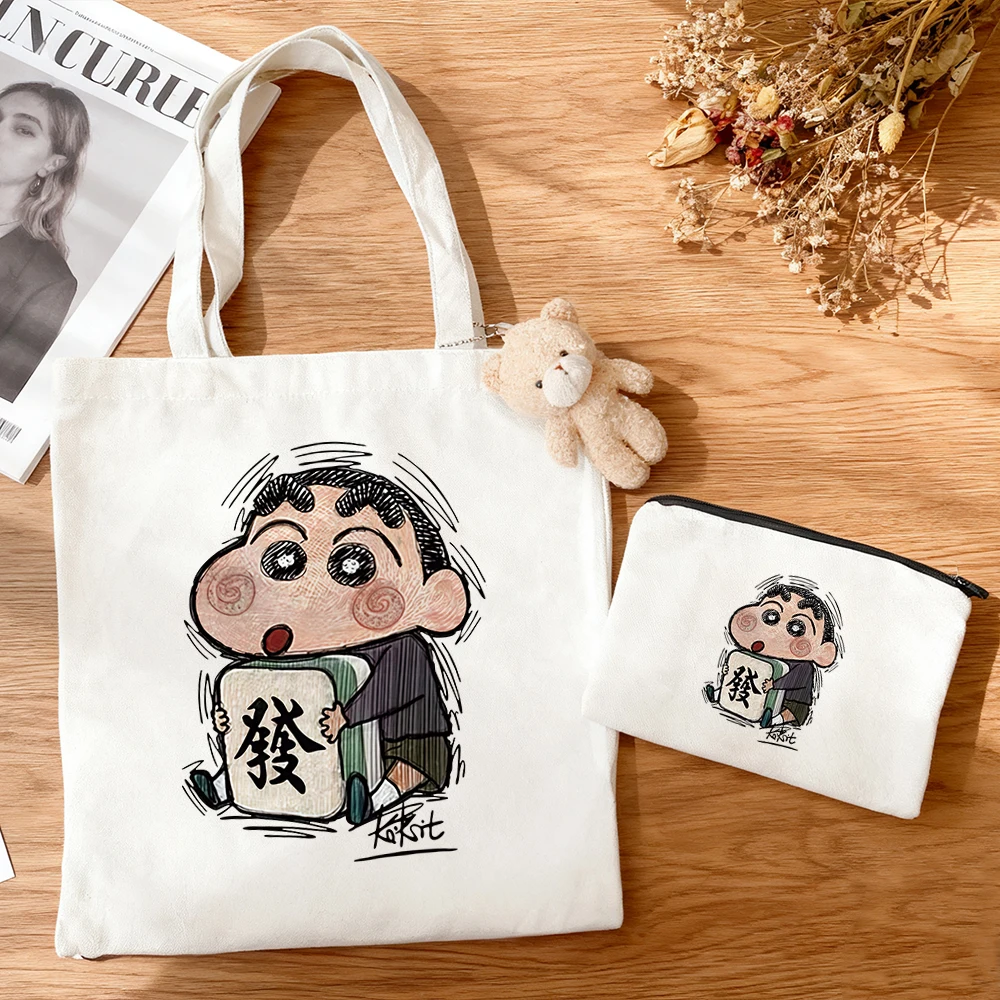 3pcs/set Crayon Shin Chan Cross Anime Canvas Tote Bag Cute Cartoon Character Print Shoulder Handbag student Casual Daily
3pcs/set Crayon Shin Chan Cross Anime Canvas Tote Bag Cute Cartoon Character Print Shoulder Handbag student Casual Daily