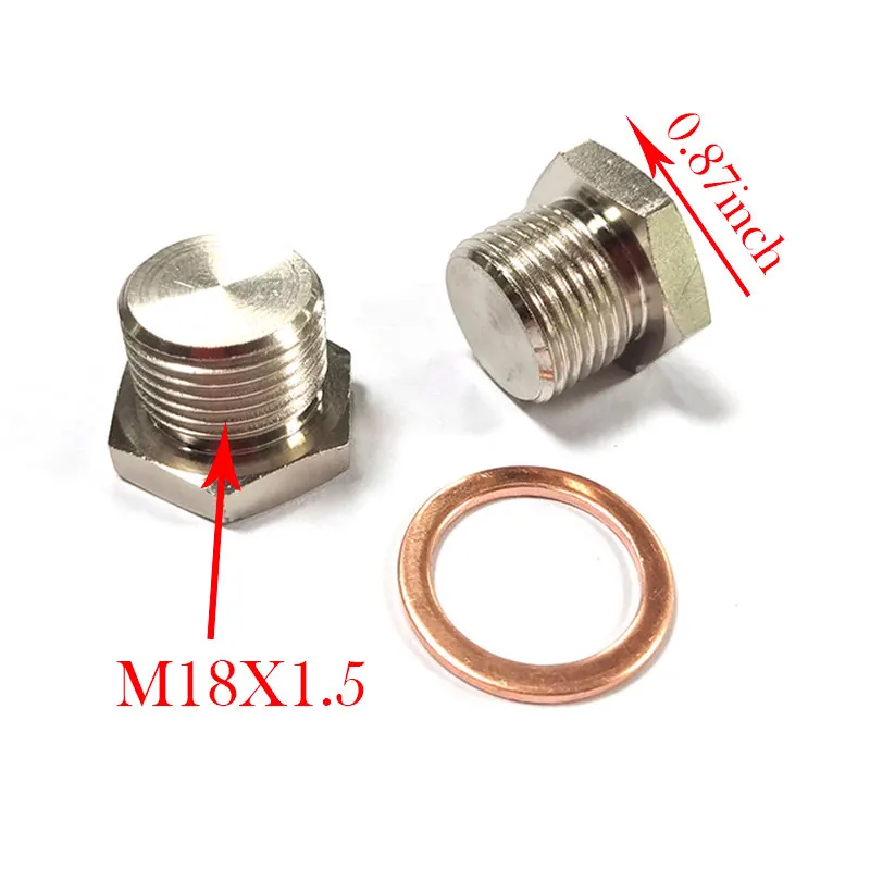 Сварочная пробка для датчика кислорода автомобильной вилки с шестигранной головкой M18x1,5 и прокладкой
Сварочная пробка для датчика кислорода автомобильной вилки с шестигранной головкой M18x1,5 и прокладкой