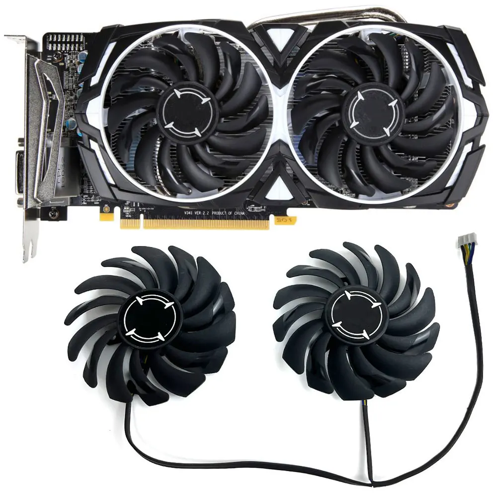 NEW PLD09210S12HH PLD10010S12HH GPU Fan,For MSI RX 580、RX 570、RX 480、RX 470 ARMOR、P106-100 Mining Video card cooling fan
NEW PLD09210S12HH PLD10010S12HH GPU Fan,For MSI RX 580、RX 570、RX 480、RX 470 ARMOR、P106-100 Mining Video card cooling fan