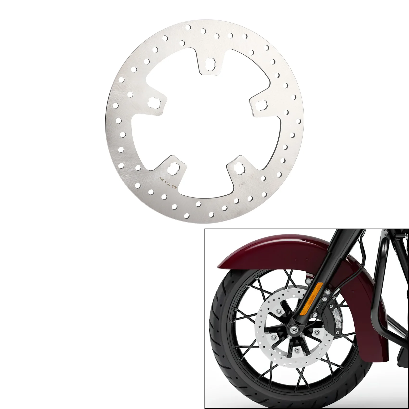 11.8" Front Brake Disc Rotor For Harley Touring Road Glide Road King Electra Glide Street Glide 2014-2023 Motorcycle Accessories
11.8" Front Brake Disc Rotor For Harley Touring Road Glide Road King Electra Glide Street Glide 2014-2023 Motorcycle Accessories