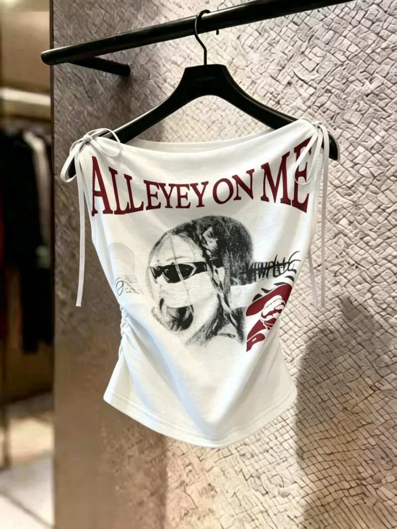 Summer New Style Women's Letter Print One-Shoulder T-Shirt Slimming Top Korean Version Commute Brand Free Kept Item
Summer New Style Women's Letter Print One-Shoulder T-Shirt Slimming Top Korean Version Commute Brand Free Kept Item