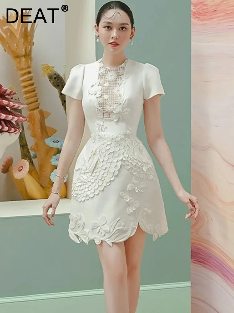 DEAT Elegant Dress Hollow Out 3D Flower Decoration A-line Solid Women's Evening Party Dresses 2024 Summer New Fashion 35Z738
DEAT Elegant Dress Hollow Out 3D Flower Decoration A-line Solid Women's Evening Party Dresses 2024 Summer New Fashion 35Z738