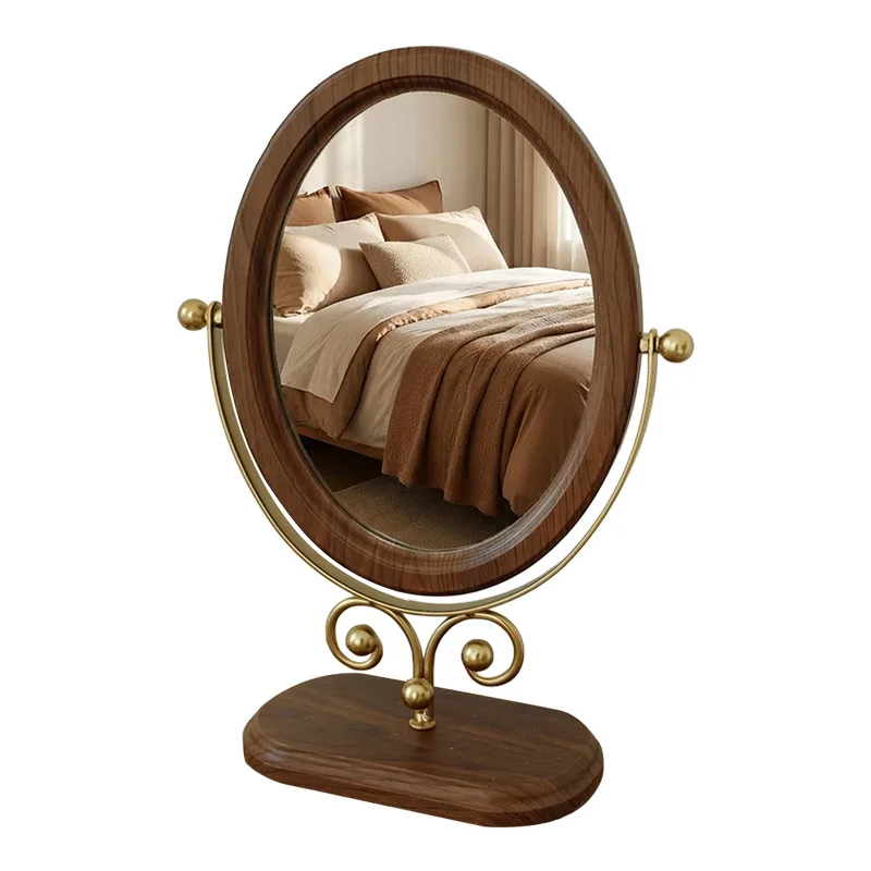 Carefully selected European desktop mirror, simple style makeup, vertical rotating, bedroom makeup mirror, home dormitory mirror
Carefully selected European desktop mirror, simple style makeup, vertical rotating, bedroom makeup mirror, home dormitory mirror