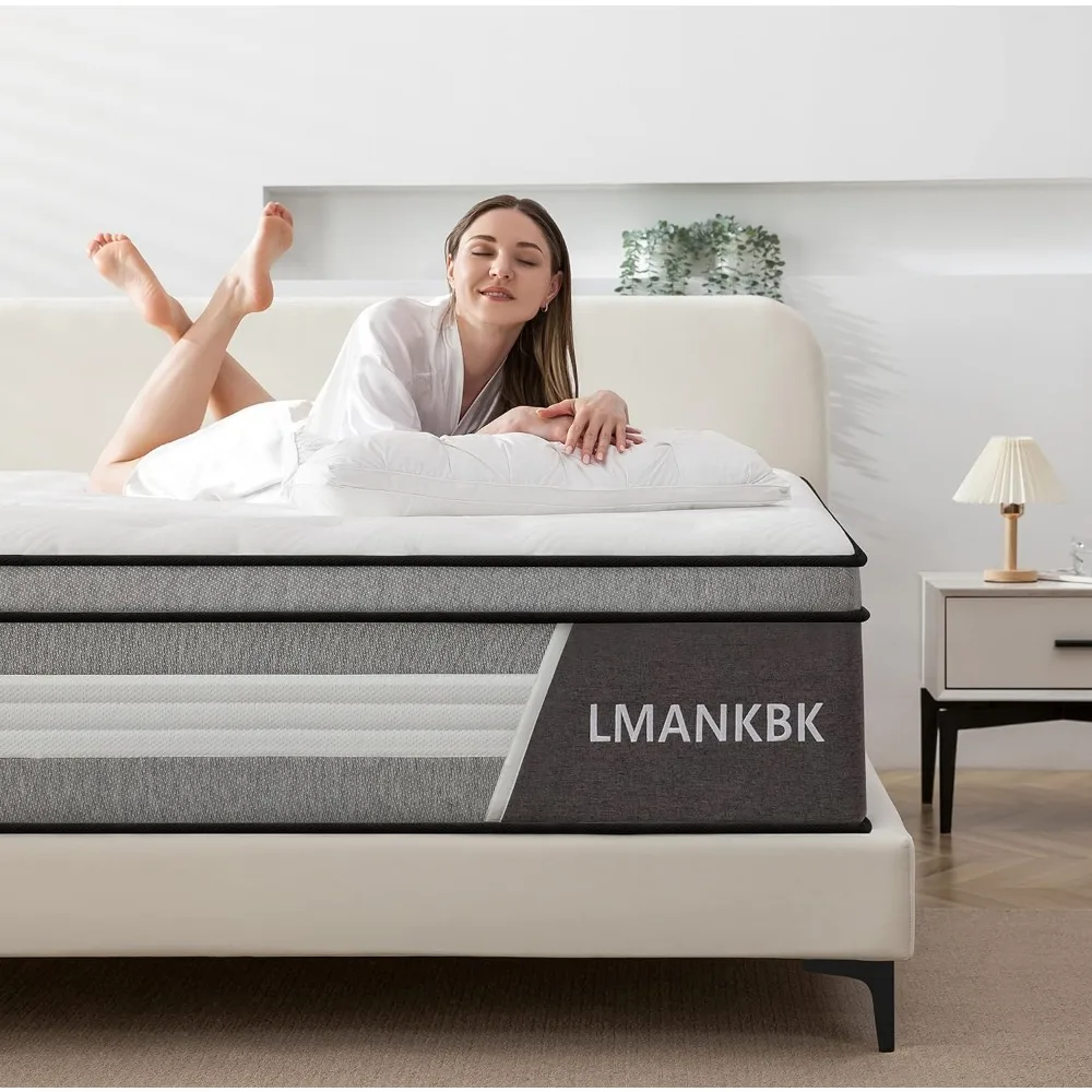 Full Mattress,10 Inch Innerspring Hybrid Mattress in a Box with Gel Memory Foam, Individually Wrapped Encased Coil Pocket Spring
Full Mattress,10 Inch Innerspring Hybrid Mattress in a Box with Gel Memory Foam, Individually Wrapped Encased Coil Pocket Spring