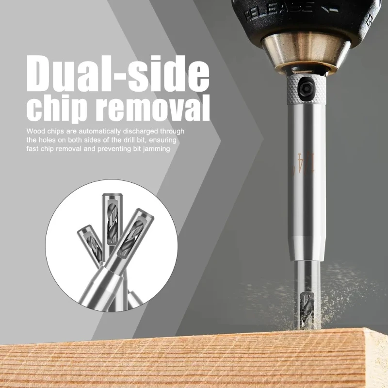 7Pcs Automatic Center Drill Bit Set Self Centering Hinge Tapper Core Pilot Hole Puncher Wood Tool Replacement for Cabinet Door
7Pcs Automatic Center Drill Bit Set Self Centering Hinge Tapper Core Pilot Hole Puncher Wood Tool Replacement for Cabinet Door