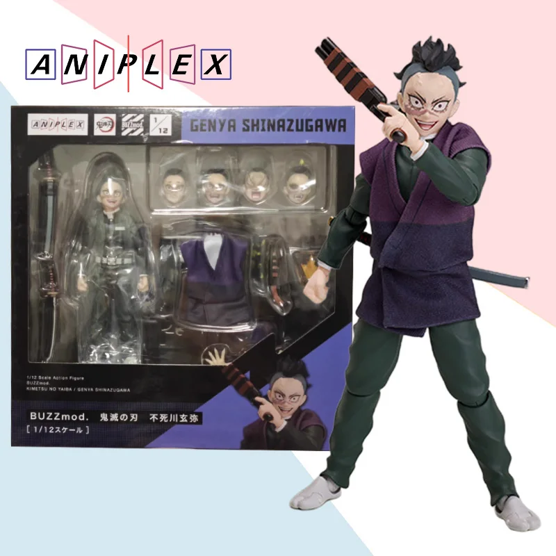 ANIPLEX BUZZmod. Kimetsu No Yaiba GENYA SHINAZUGAWA 1/12 Anime Doll Collection Ornaments Decoration Toy Model Gift for Children
ANIPLEX BUZZmod. Kimetsu No Yaiba GENYA SHINAZUGAWA 1/12 Anime Doll Collection Ornaments Decoration Toy Model Gift for Children