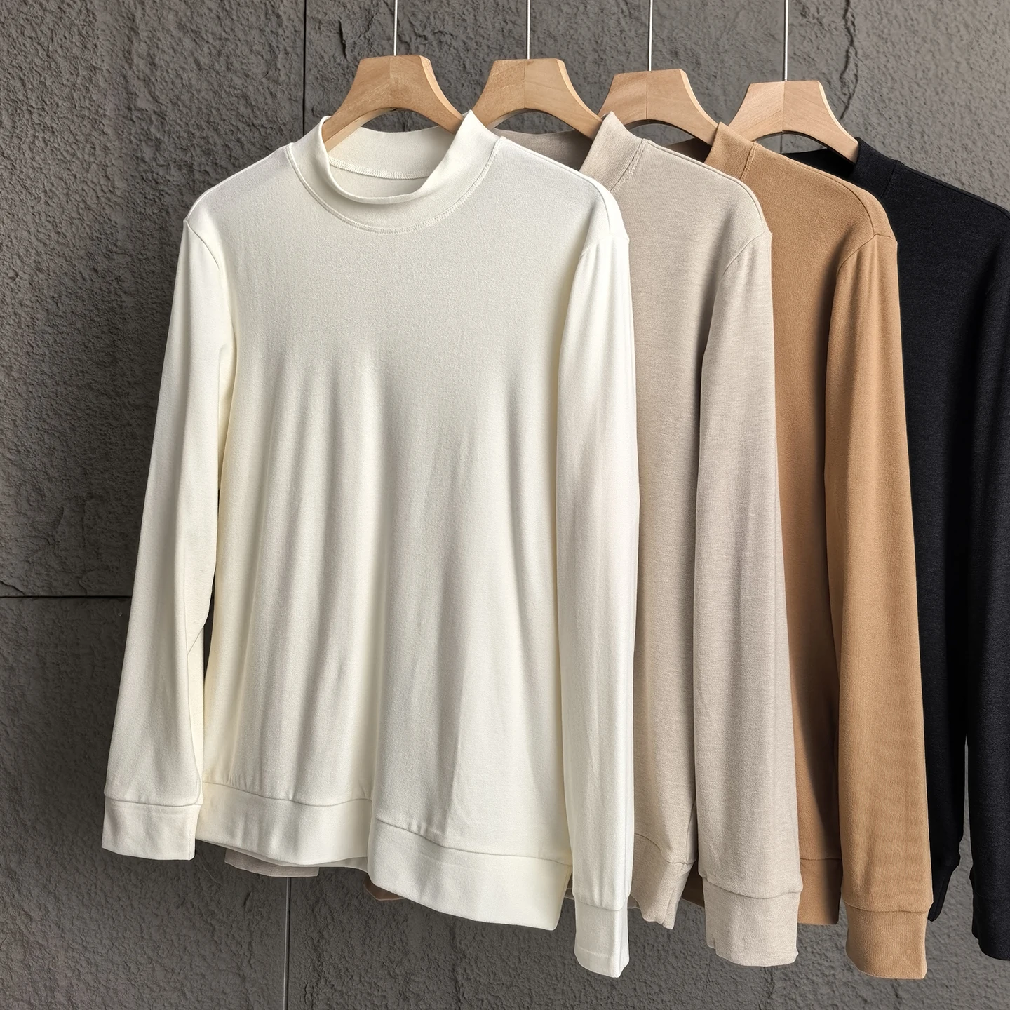 Silk Wool Blend Long Sve T-irt Men's Base Layer f High Collar Autumn Winter Pure Color Casual Comfortable Breathable
Silk Wool Blend Long Sve T-irt Men's Base Layer f High Collar Autumn Winter Pure Color Casual Comfortable Breathable