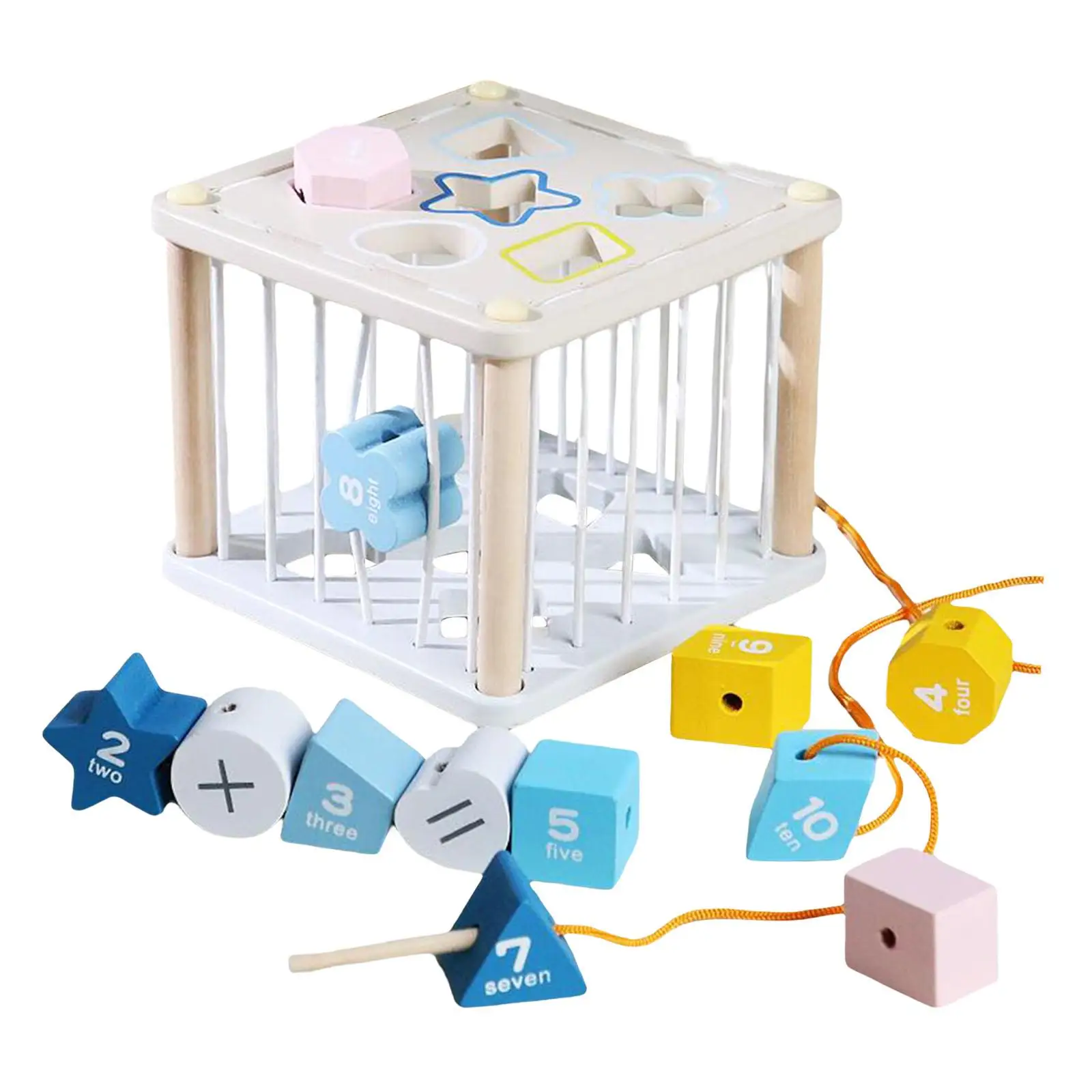 Wooden Beads Toy Sensory Sorting Developmental for Indoor Activity Girls
Wooden Beads Toy Sensory Sorting Developmental for Indoor Activity Girls
