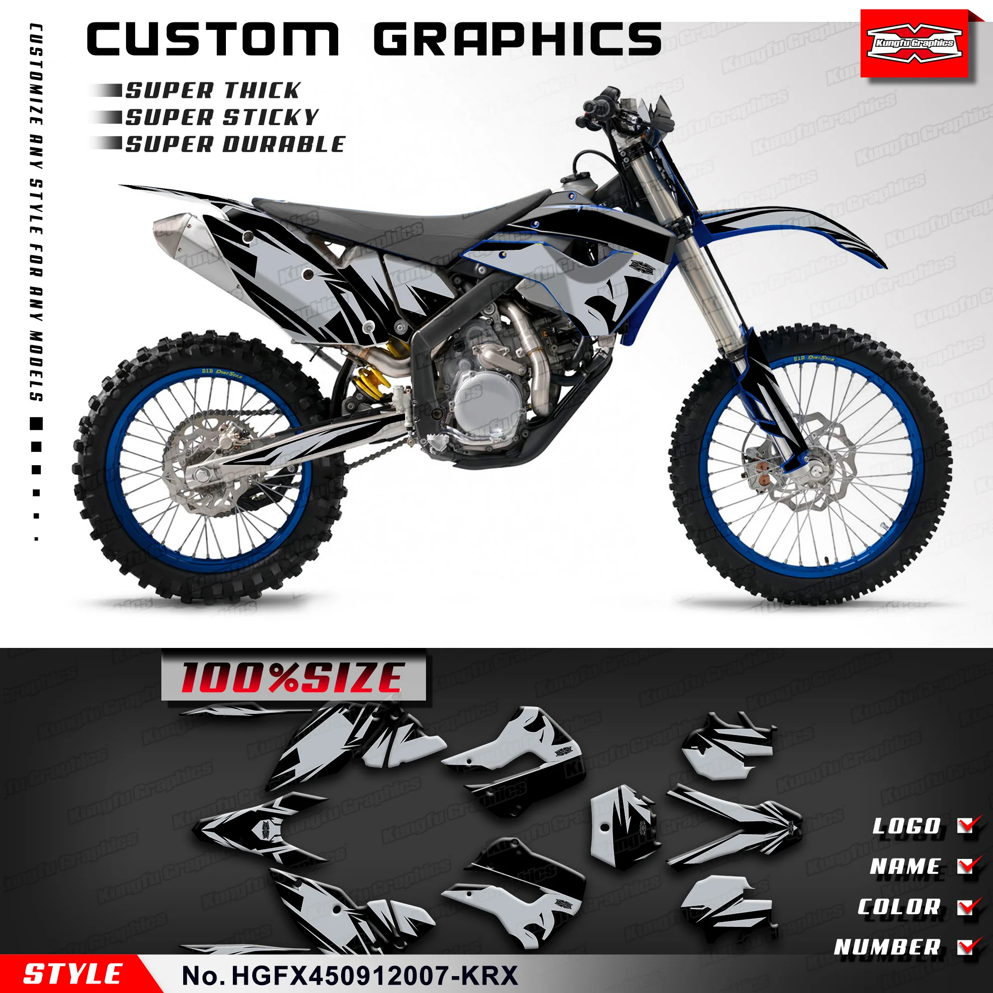 KUNGFU GRAPHICS Decals Stickers Vinyl Decal for Husaberg FX 450 2009 2010 2011 2012, HGFX450912007-KRX
KUNGFU GRAPHICS Decals Stickers Vinyl Decal for Husaberg FX 450 2009 2010 2011 2012, HGFX450912007-KRX
