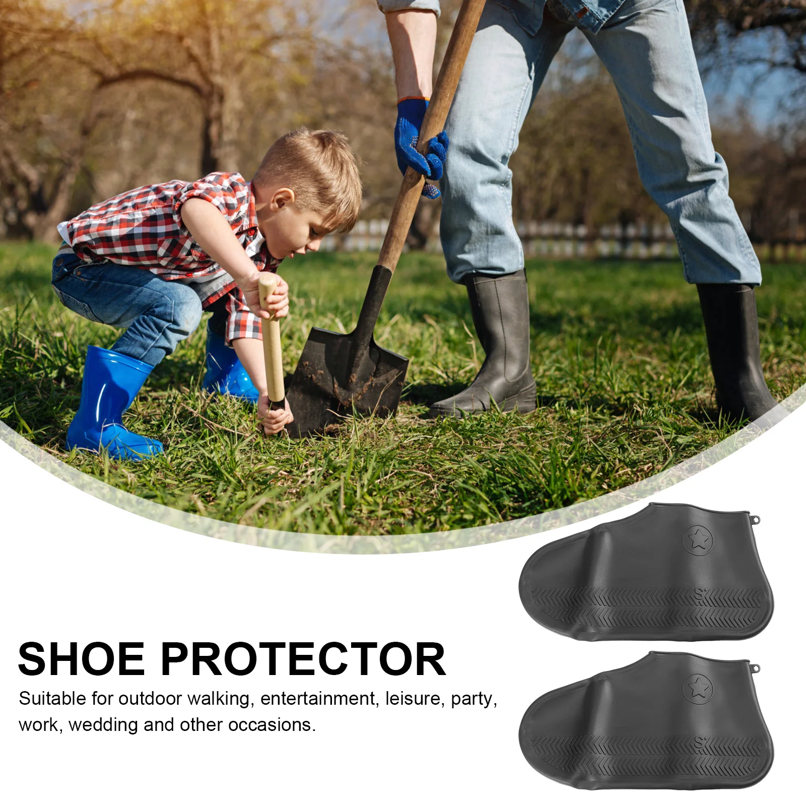 1Pair Silicone Shoes Cover Grey Size M Rain Proof Anti Slip Wear Resistant Shoe Protector Outdoor Party Rain Shoes Cover 
1Pair Silicone Shoes Cover Grey Size M Rain Proof Anti Slip Wear Resistant Shoe Protector Outdoor Party Rain Shoes Cover