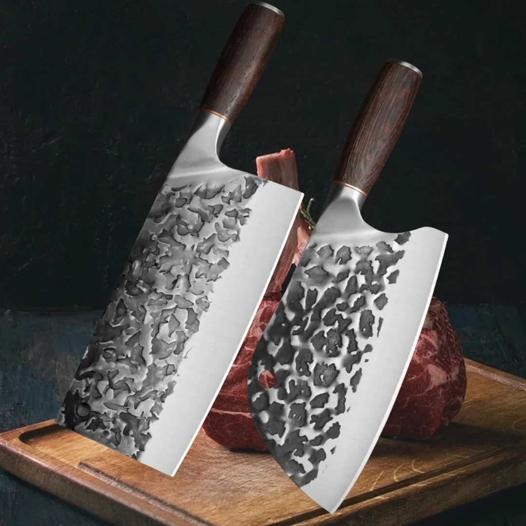 Chef Butcher Knife High Carbon Steel Handmade Forged Kitchen Knives Chinese Chop Cleaver Knife Cooking Tool With Wood Handle
Chef Butcher Knife High Carbon Steel Handmade Forged Kitchen Knives Chinese Chop Cleaver Knife Cooking Tool With Wood Handle