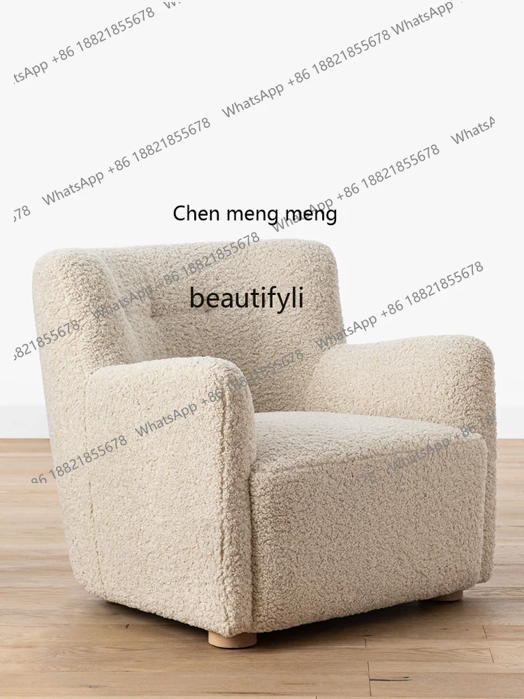 Lambswool Single-Seat Sofa Chair Nordic Minimalist Living Room Balcony Lazy Leisure Chair
Lambswool Single-Seat Sofa Chair Nordic Minimalist Living Room Balcony Lazy Leisure Chair
