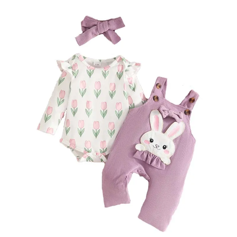Baby Girl Outfit 3Pcs Set Print Long Sleeve Bodysuit+Bunny Corduroy Overalls+Bow Headband Newborn Clothes 0-18 Months
Baby Girl Outfit 3Pcs Set Print Long Sleeve Bodysuit+Bunny Corduroy Overalls+Bow Headband Newborn Clothes 0-18 Months
