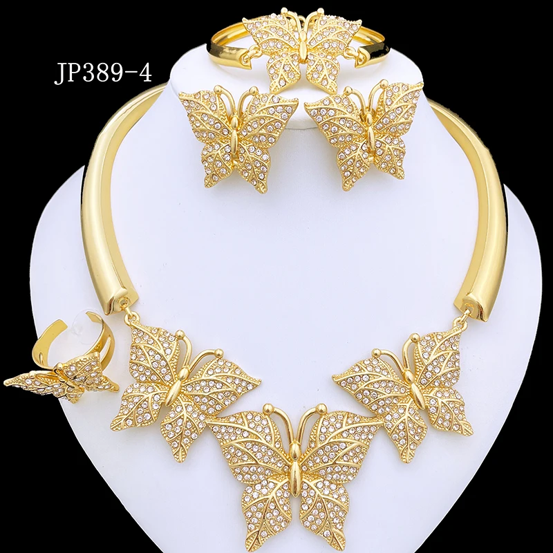 Elegant Butterfly Necklace Earrings Bracelet And Ring 4PCS Set Jewelry 18K Gold Plated Fashion Jewelry Wedding Party Gift
Elegant Butterfly Necklace Earrings Bracelet And Ring 4PCS Set Jewelry 18K Gold Plated Fashion Jewelry Wedding Party Gift