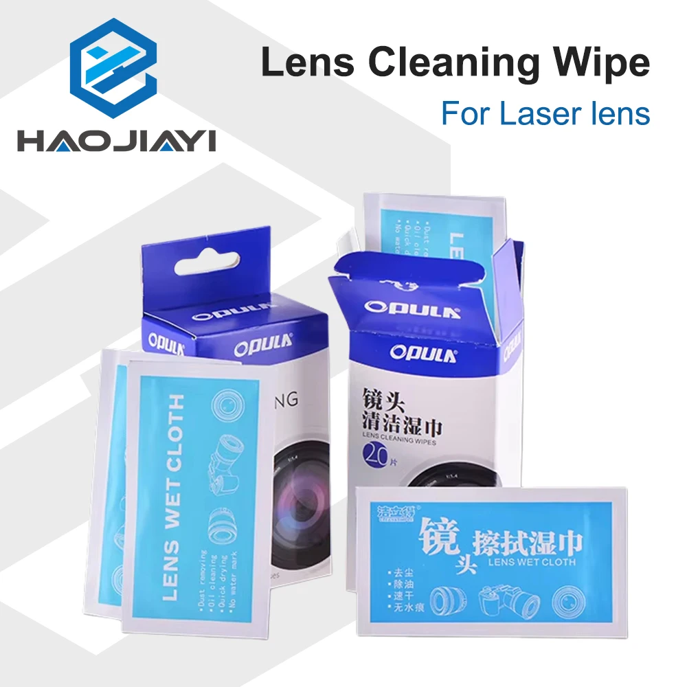 HAOJIAYI Lens Cleaning Wipes for 10.6um CO2 and 1064nm Fiber Laser Lenses mirror 20 Pcs Pack
HAOJIAYI Lens Cleaning Wipes for 10.6um CO2 and 1064nm Fiber Laser Lenses mirror 20 Pcs Pack