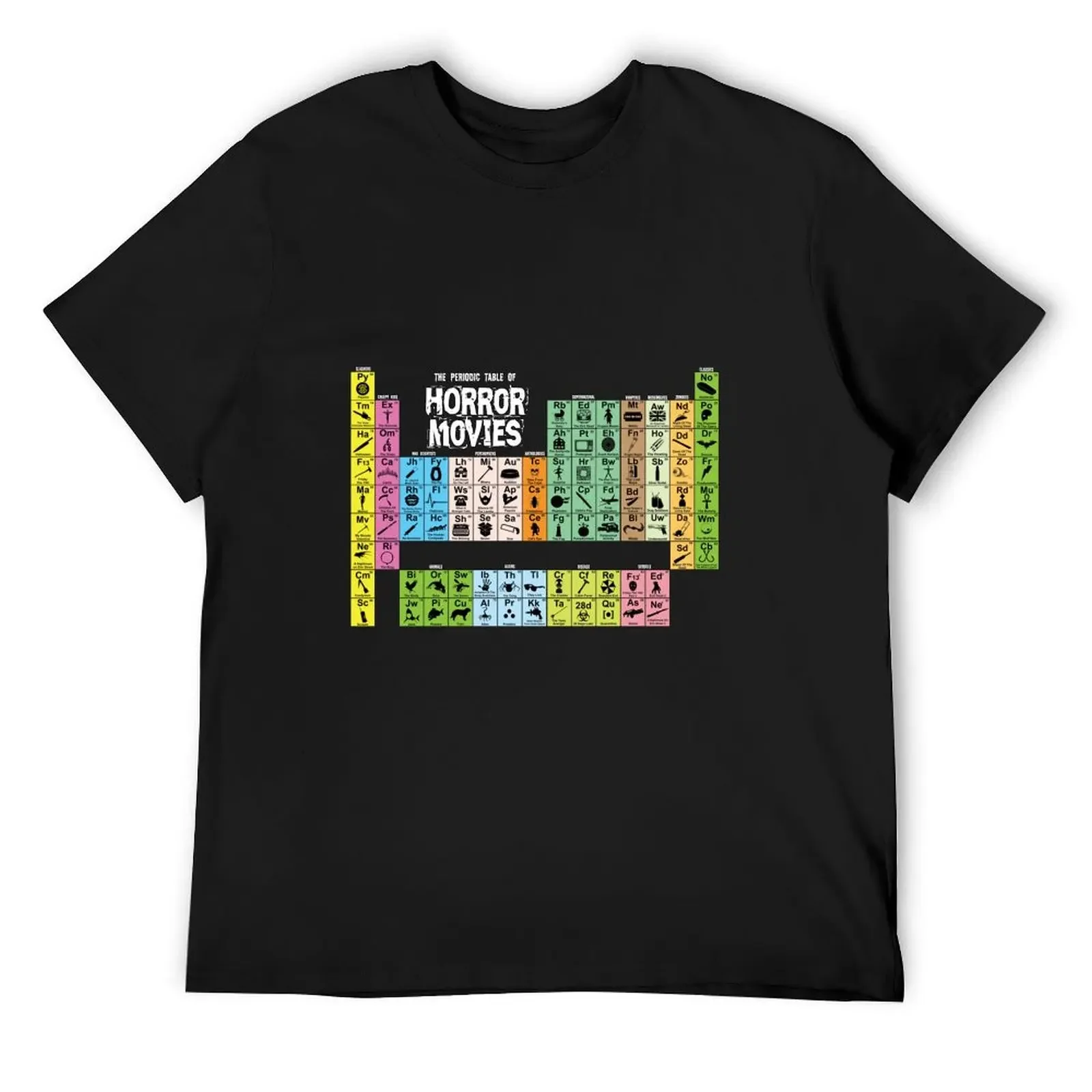 Periodic Table of Horror Movies T-Shirt vintage t shirts luxury clothing labubu animal prinfor boys men t shirts
Periodic Table of Horror Movies T-Shirt vintage t shirts luxury clothing labubu animal prinfor boys men t shirts
