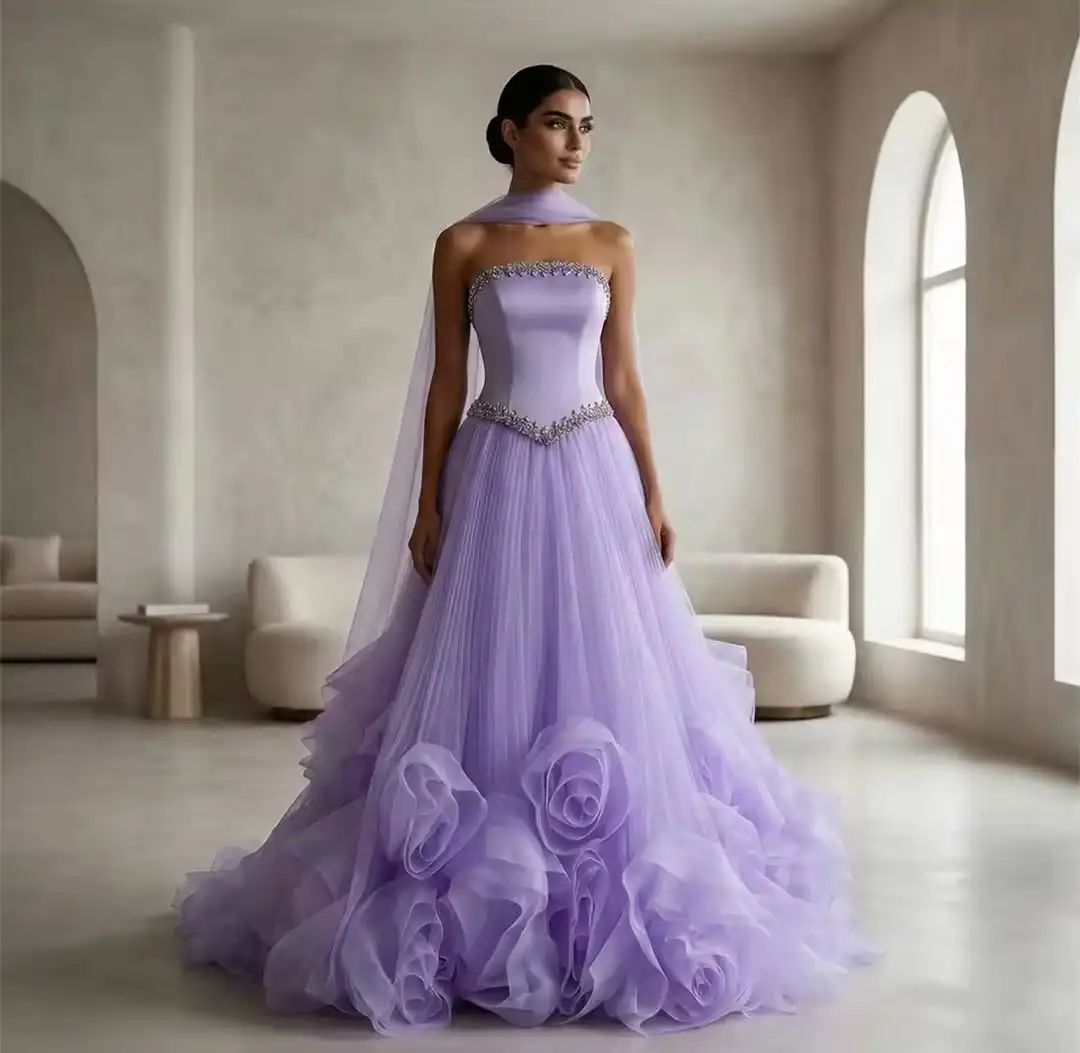 Blush Pink Strapless Evening Dress with Ruched Bodice and Floor Length Train Elegant Party Dress Women's Formal Evening Gown
Blush Pink Strapless Evening Dress with Ruched Bodice and Floor Length Train Elegant Party Dress Women's Formal Evening Gown