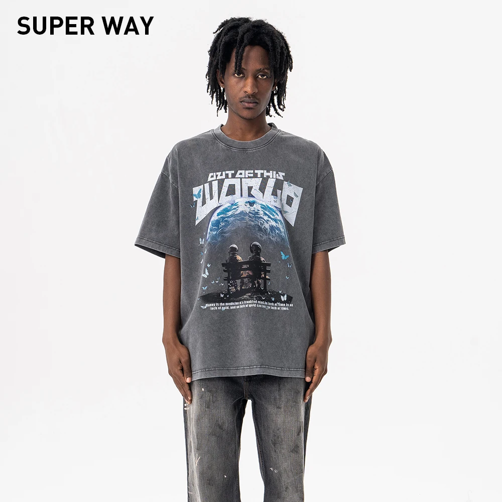 Superway Original Design Astronaut Graphic Printed T-Shirts Men Casual Short Sleeves Cotton Tees Retro Summer High Street Tops
Superway Original Design Astronaut Graphic Printed T-Shirts Men Casual Short Sleeves Cotton Tees Retro Summer High Street Tops