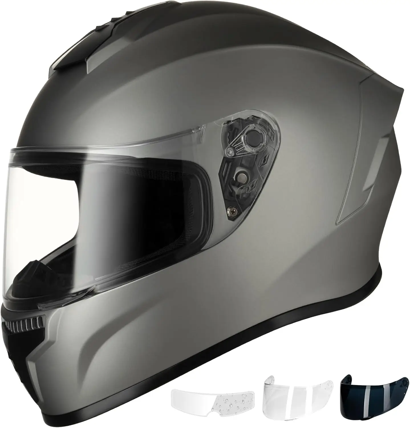 Full Face Motorcycle Helmet-Dual Visor Anti-Fog Film Included DOT Approved Adult Dirt Bike Helmet for Men Women
Full Face Motorcycle Helmet-Dual Visor Anti-Fog Film Included DOT Approved Adult Dirt Bike Helmet for Men Women