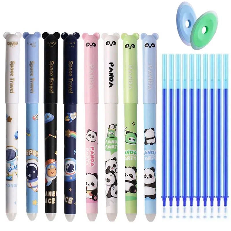 Астронавт Панда, 16 шт./микс, стираемая ручка, 0,5 мм, тонкие фрикционные ручки с ластиками, черные, синие чернила, школьные канцелярские принадлежности
Астронавт Панда, 16 шт./микс, стираемая ручка, 0,5 мм, тонкие фрикционные ручки с ластиками, черные, синие чернила, школьные канцелярские принадлежности