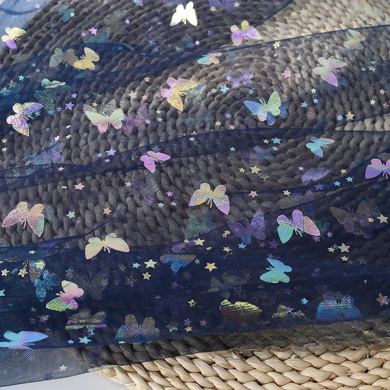 Butterfly Pentagram Printed Yarn Fabric Soft Phantom Clothing Princess Skirt Tutu Skirt Colored Butterfly Yarn Decorative Cloth
Butterfly Pentagram Printed Yarn Fabric Soft Phantom Clothing Princess Skirt Tutu Skirt Colored Butterfly Yarn Decorative Cloth