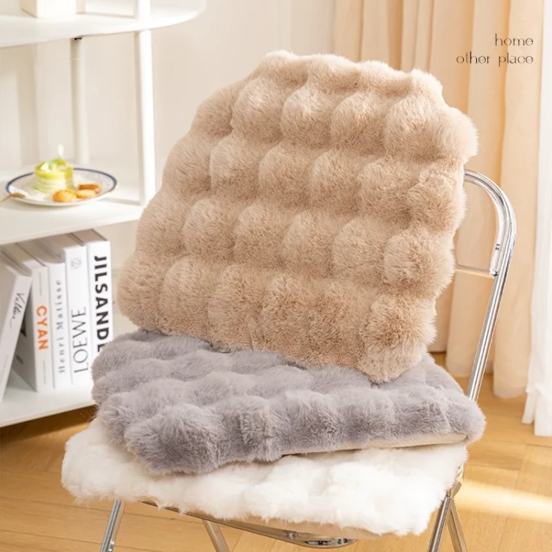 Premium Plush Faux Rabbit Fur Seat Cushion, Extra Thick Soft Seat Pad Office and Dining Chairs, Non-Slip Winter Comfort
Premium Plush Faux Rabbit Fur Seat Cushion, Extra Thick Soft Seat Pad Office and Dining Chairs, Non-Slip Winter Comfort