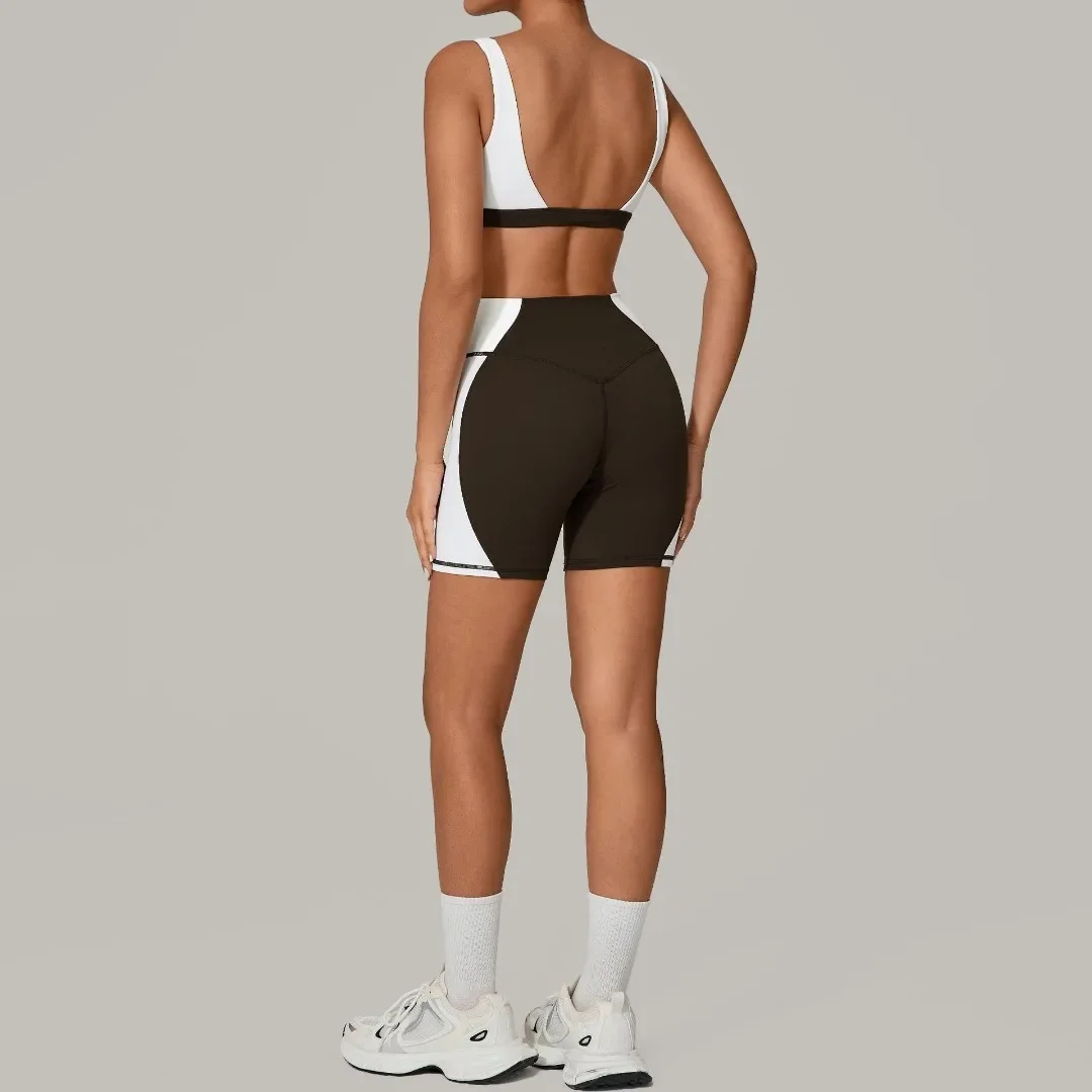 Yoga Set Sports Fitness Peach Hip Slim Backless Breathable Quick-drying Shorts Sports Bra Workout Clothing Gym Shorts Suit Women
Yoga Set Sports Fitness Peach Hip Slim Backless Breathable Quick-drying Shorts Sports Bra Workout Clothing Gym Shorts Suit Women
