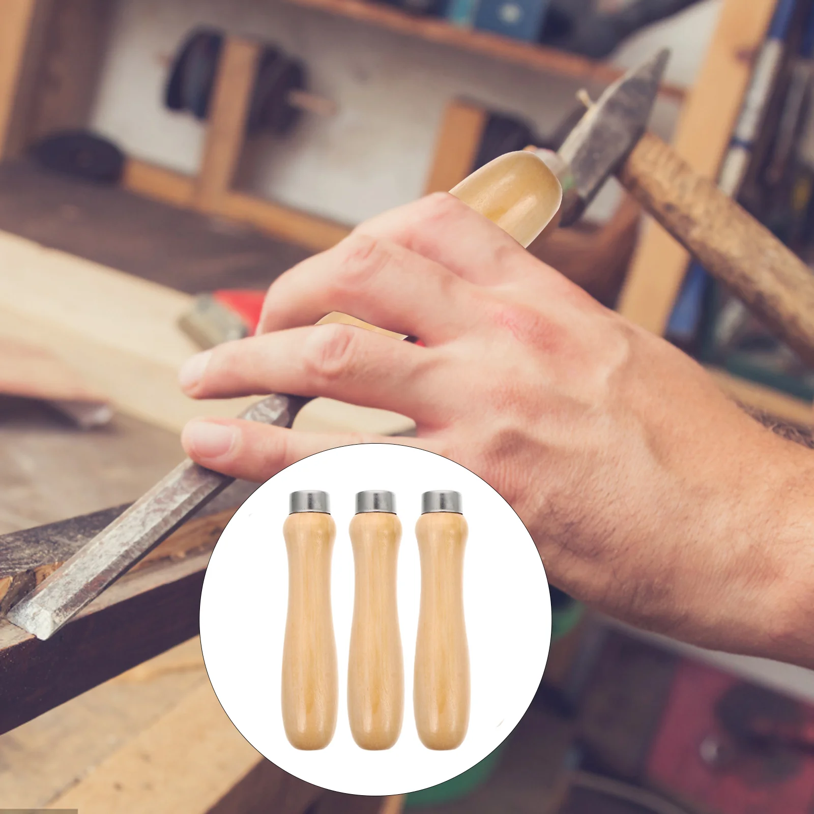 3 Pcs File Handle Parts Accessory Wood Folders Wooden Comfortable Rasp Replacement
3 Pcs File Handle Parts Accessory Wood Folders Wooden Comfortable Rasp Replacement