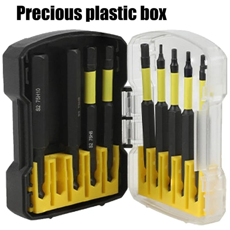 9pcs Metric Size Hexagonal Shank Allen Wrenches Bit Set H1.5 to H10 with Design for Impacts Driver DIY Projects 601A
9pcs Metric Size Hexagonal Shank Allen Wrenches Bit Set H1.5 to H10 with Design for Impacts Driver DIY Projects 601A