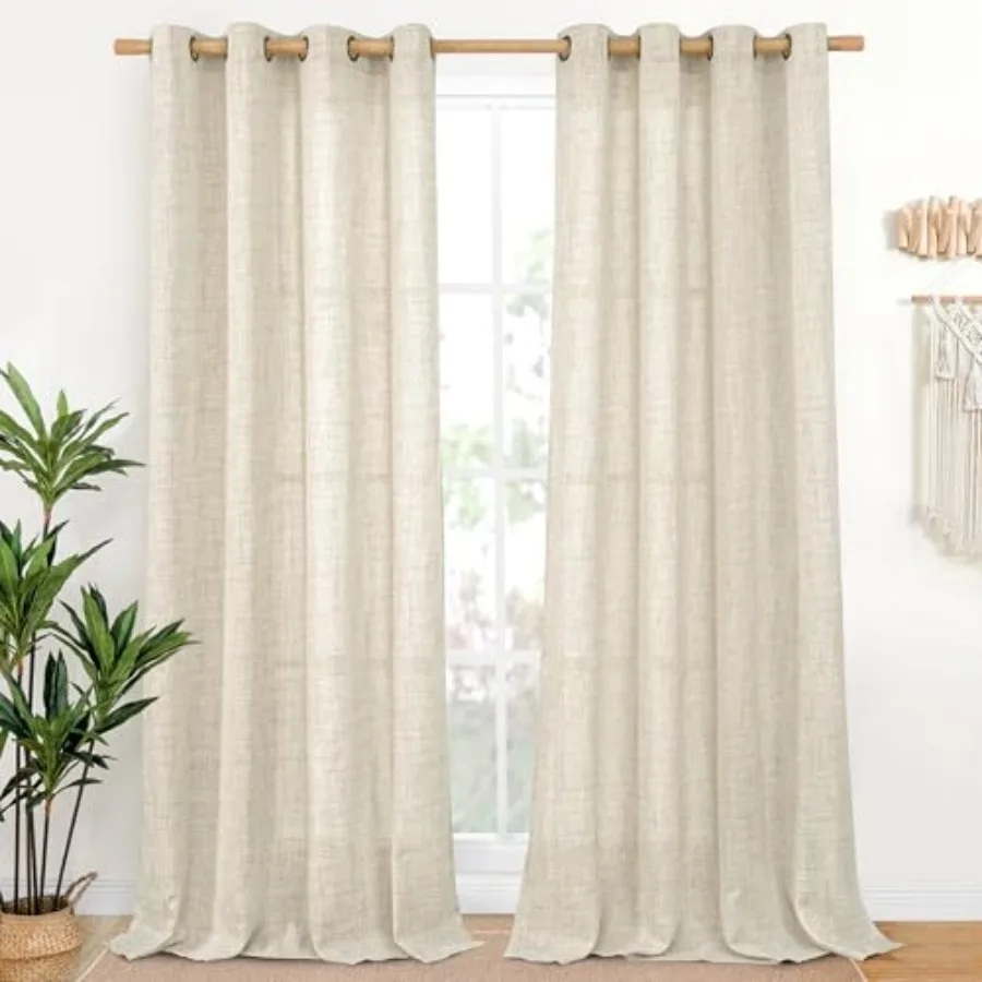 Curtains 102 Inch Length for Living Room Light Filtering Semi Sheer Window Treatments with Bronze Grommet for Bedroom Farmhouse
Curtains 102 Inch Length for Living Room Light Filtering Semi Sheer Window Treatments with Bronze Grommet for Bedroom Farmhouse