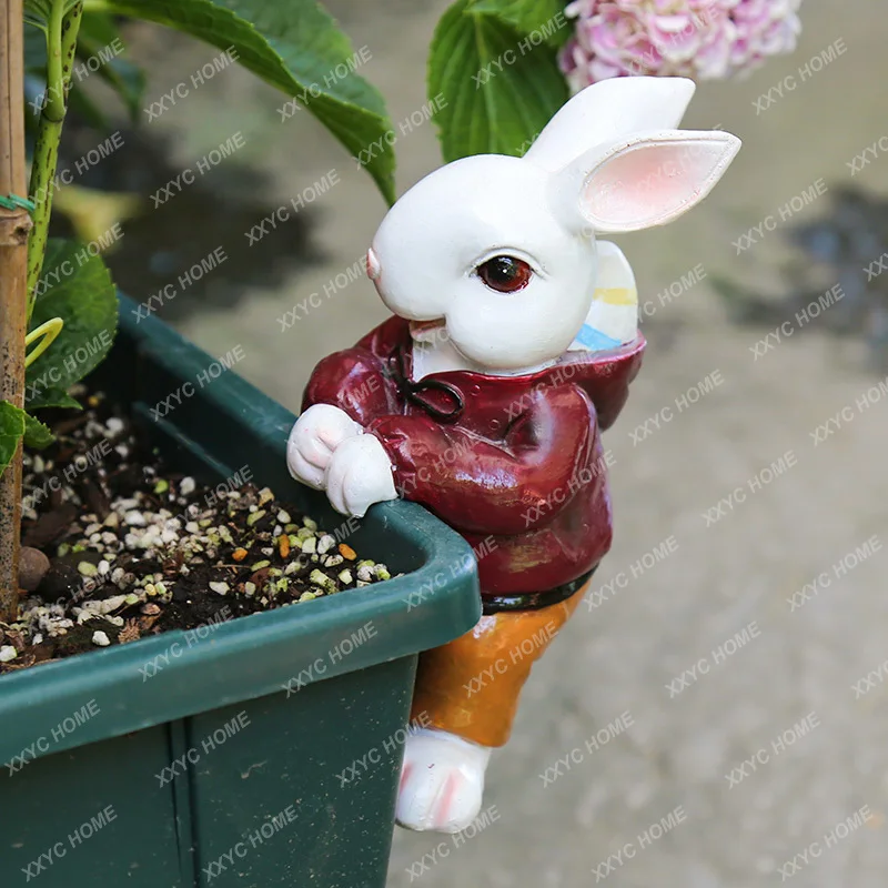 Courtyard Pergola Decorative Small Ornaments Gardening Decoration Cartoon Small Animal Rabbit Decorations Pendant Decor
Courtyard Pergola Decorative Small Ornaments Gardening Decoration Cartoon Small Animal Rabbit Decorations Pendant Decor