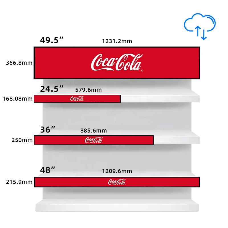 23,1-дюймовый рекламный дисплей полки для супермаркетов, полка для гондолы, светодиодный рекламный экран для широкого эластичного цифрового светодиодного дисплея
23,1-дюймовый рекламный дисплей полки для супермаркетов, полка для гондолы, светодиодный рекламный экран для широкого эластичного цифрового светодиодного дисплея