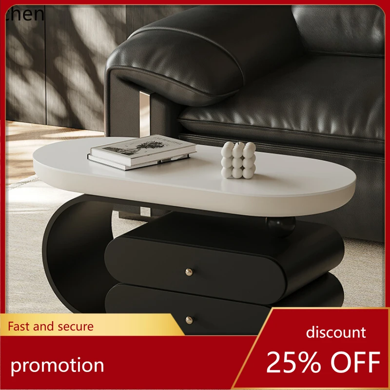 ZMLminimalist movable coffee table living room home light luxury high-end oval rock slab cart side table
ZMLminimalist movable coffee table living room home light luxury high-end oval rock slab cart side table