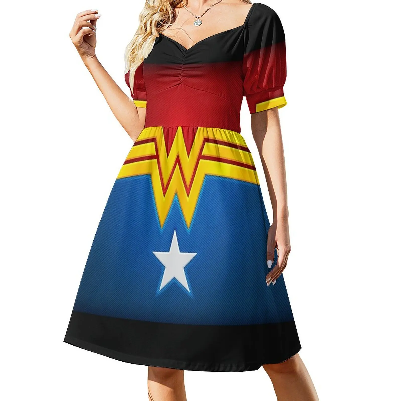 Wonderful Girl Red Gold blue logo Short-Sleeved Dress evening dresses luxury 2025 Clothing female party dresses woman
Wonderful Girl Red Gold blue logo Short-Sleeved Dress evening dresses luxury 2025 Clothing female party dresses woman