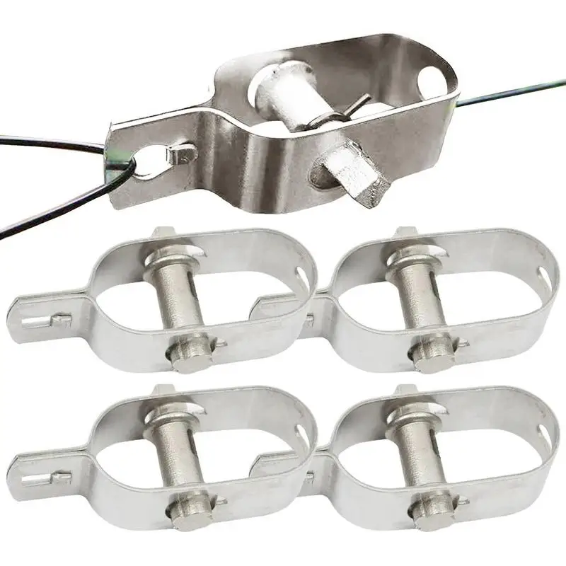 5pcs Fence Wire Tightener Tool Reusable Metal Tighteners For Tensioning Cable Chain Antenna Clothesline Sunshade Electric Wire
5pcs Fence Wire Tightener Tool Reusable Metal Tighteners For Tensioning Cable Chain Antenna Clothesline Sunshade Electric Wire