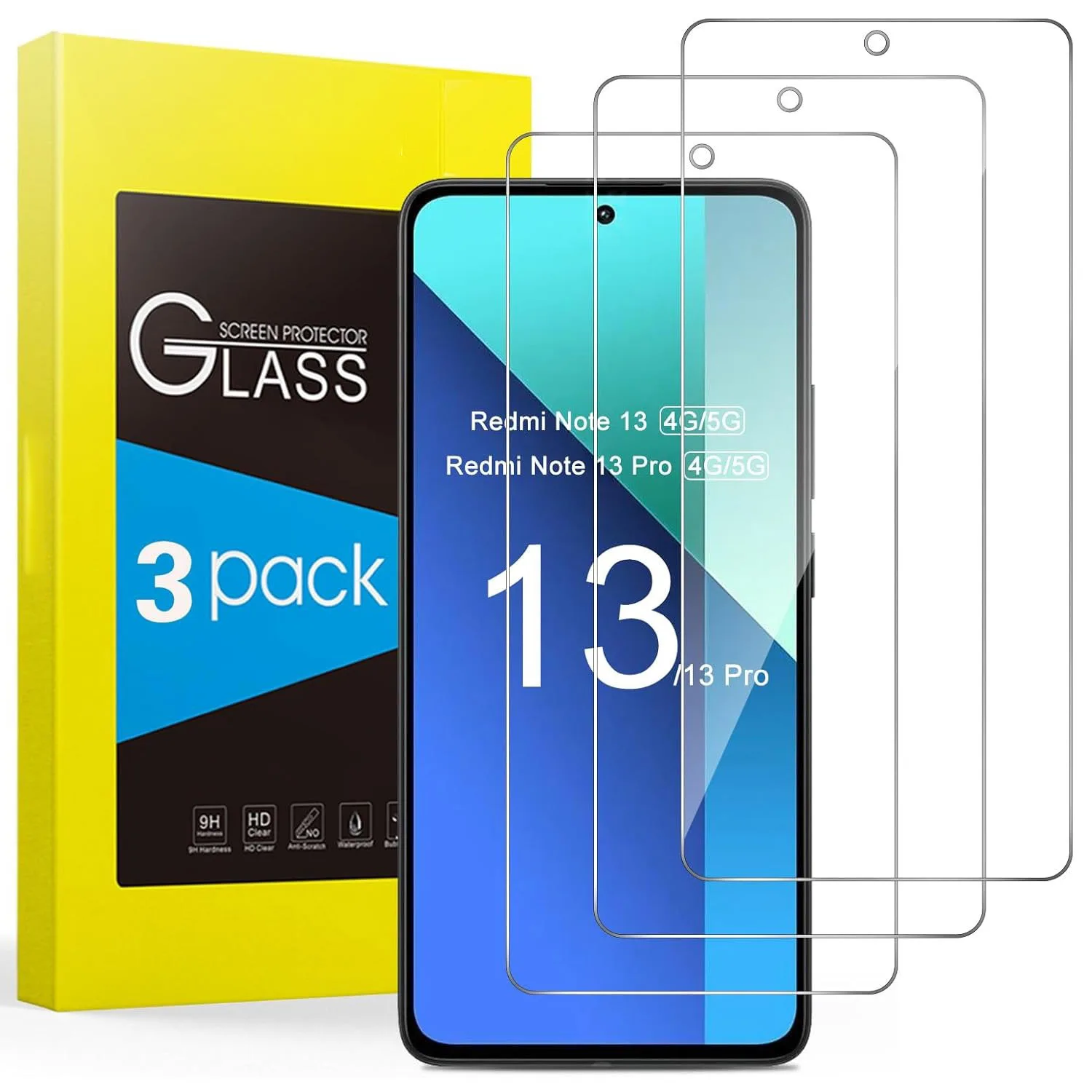 3pcs Tempered Glass Screen Protectors For Xiaomi Redmi Note 13/Note 13R/Note 13R Pro/Note 13 Pro Glass Film
3pcs Tempered Glass Screen Protectors For Xiaomi Redmi Note 13/Note 13R/Note 13R Pro/Note 13 Pro Glass Film