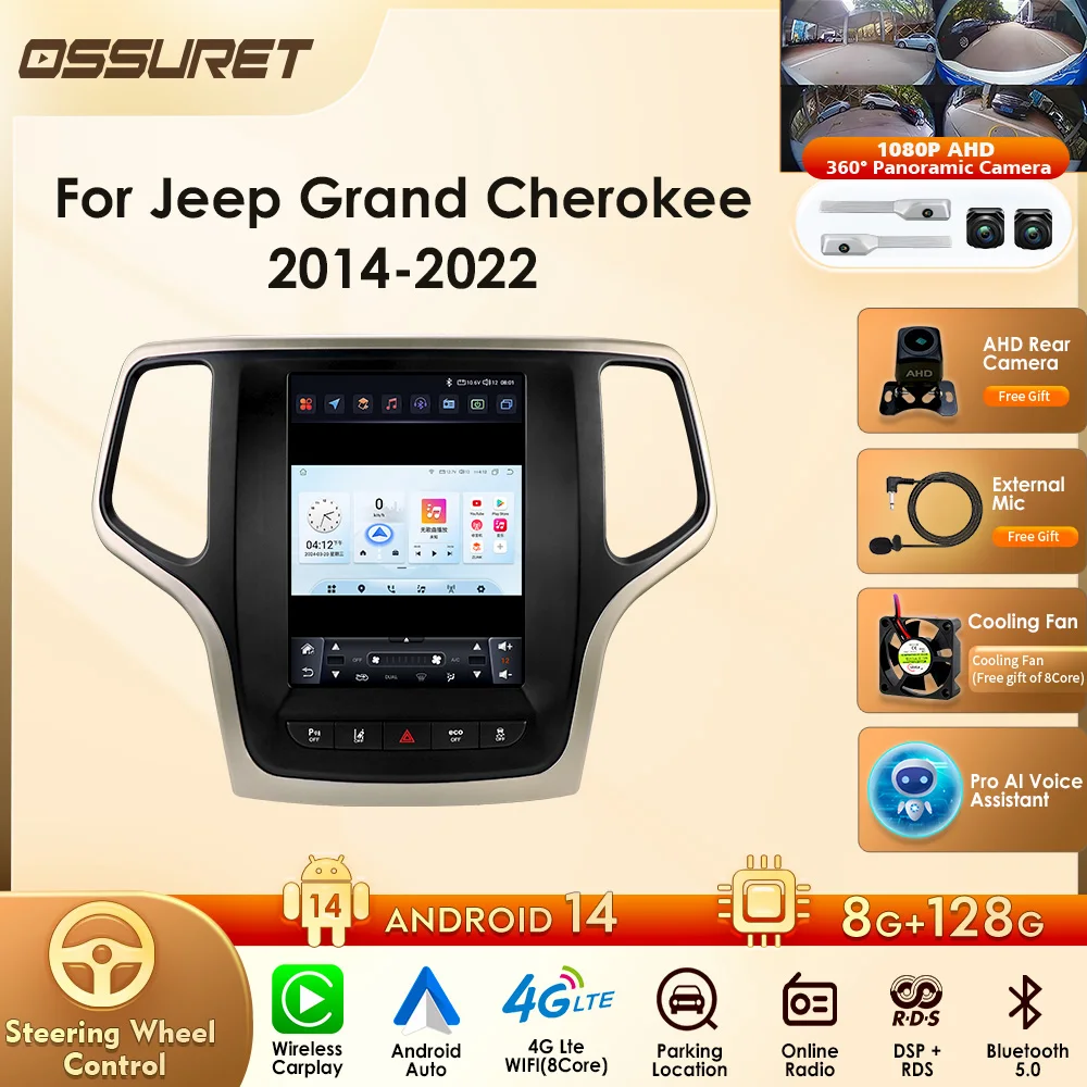 For Jeep Grand Cherokee 2014-2022 with Navigation Radio Video Car Stereo Multimedia Player Support Wireless Carplay Android Auto
For Jeep Grand Cherokee 2014-2022 with Navigation Radio Video Car Stereo Multimedia Player Support Wireless Carplay Android Auto
