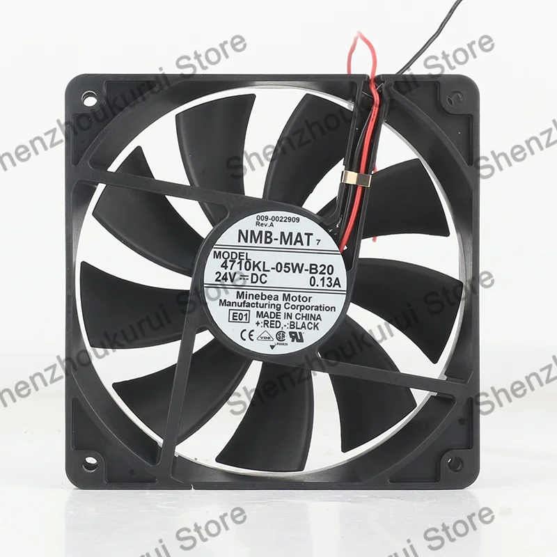 NMB 12025 two-wire 4710KL-05W-B20 24V inverter Double ball bearing quiet 0.13A cooling fan
NMB 12025 two-wire 4710KL-05W-B20 24V inverter Double ball bearing quiet 0.13A cooling fan
