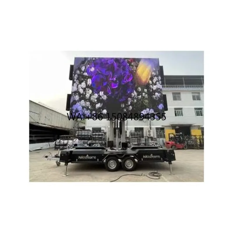 High Quality Mobile LED Billboard Advertising Display Screen with Trailer
High Quality Mobile LED Billboard Advertising Display Screen with Trailer