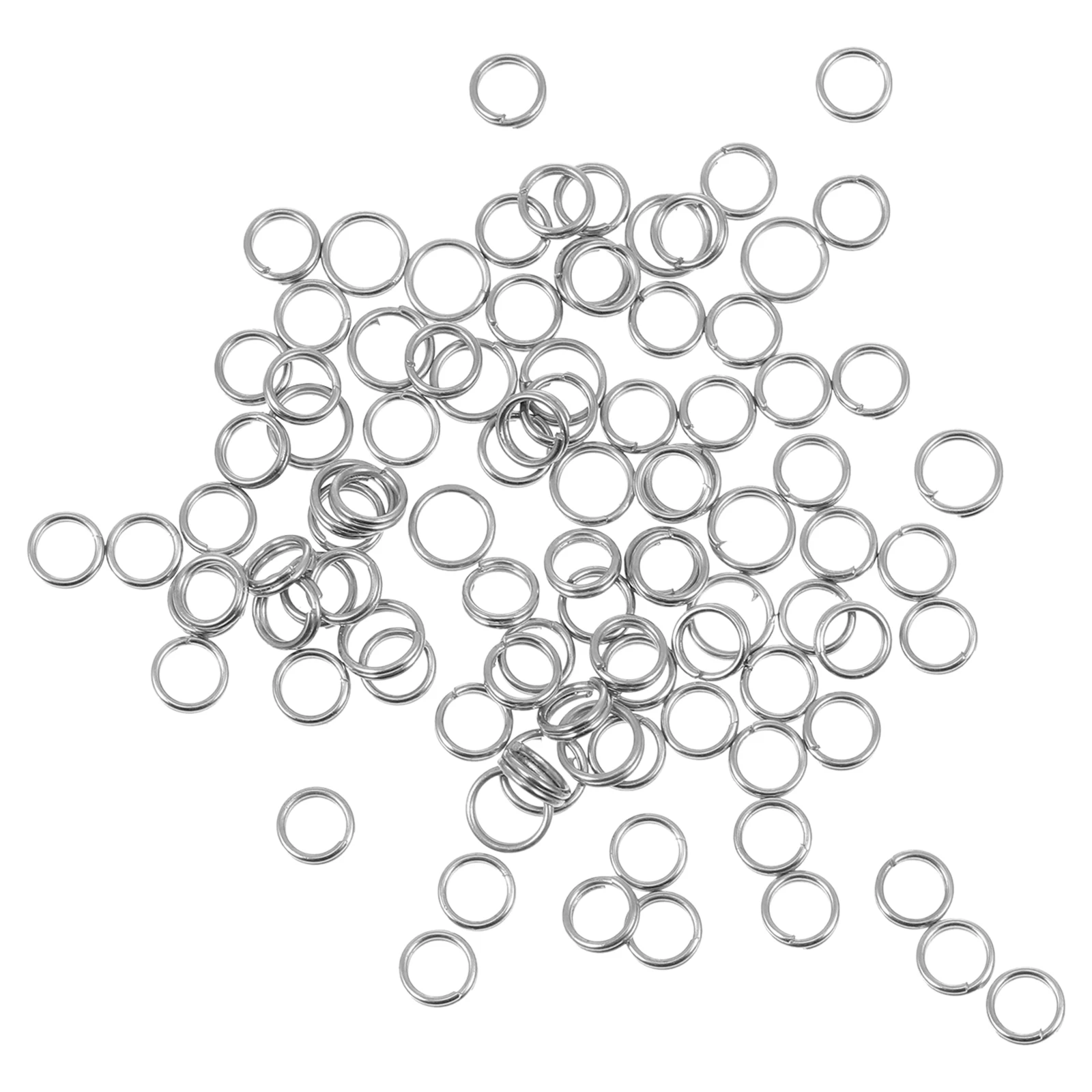 100 Pcs Double Ring Rotation Fishing Lure Rings Connection Stainless Steel Sea Turning Split Solid for
100 Pcs Double Ring Rotation Fishing Lure Rings Connection Stainless Steel Sea Turning Split Solid for