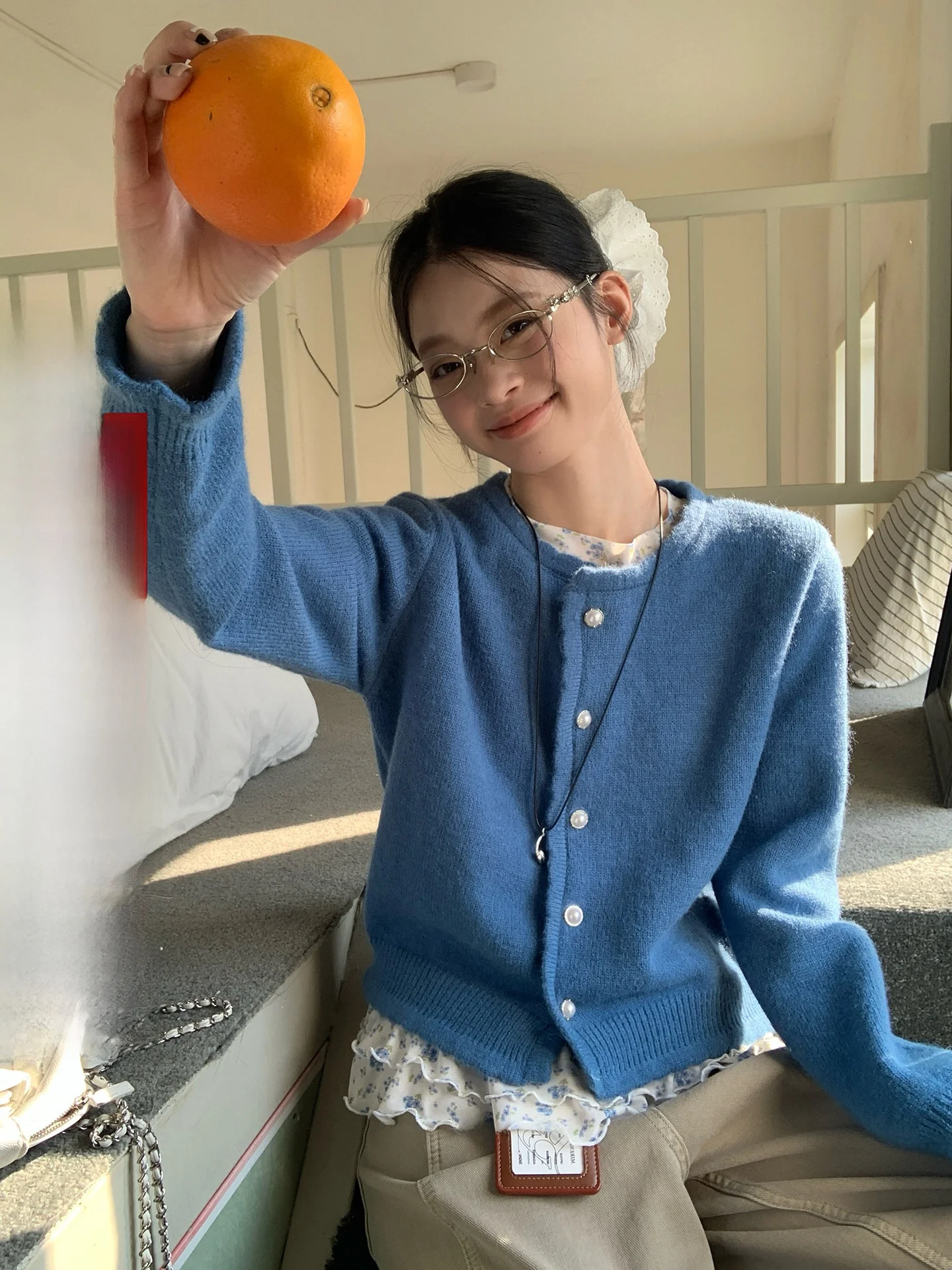 Soft Blue Knitted Open Cardigan Women's Spring New Unique Beautiful Miu Sle Sweater Commute Sle Loose Fit Long Sve
Soft Blue Knitted Open Cardigan Women's Spring New Unique Beautiful Miu Sle Sweater Commute Sle Loose Fit Long Sve