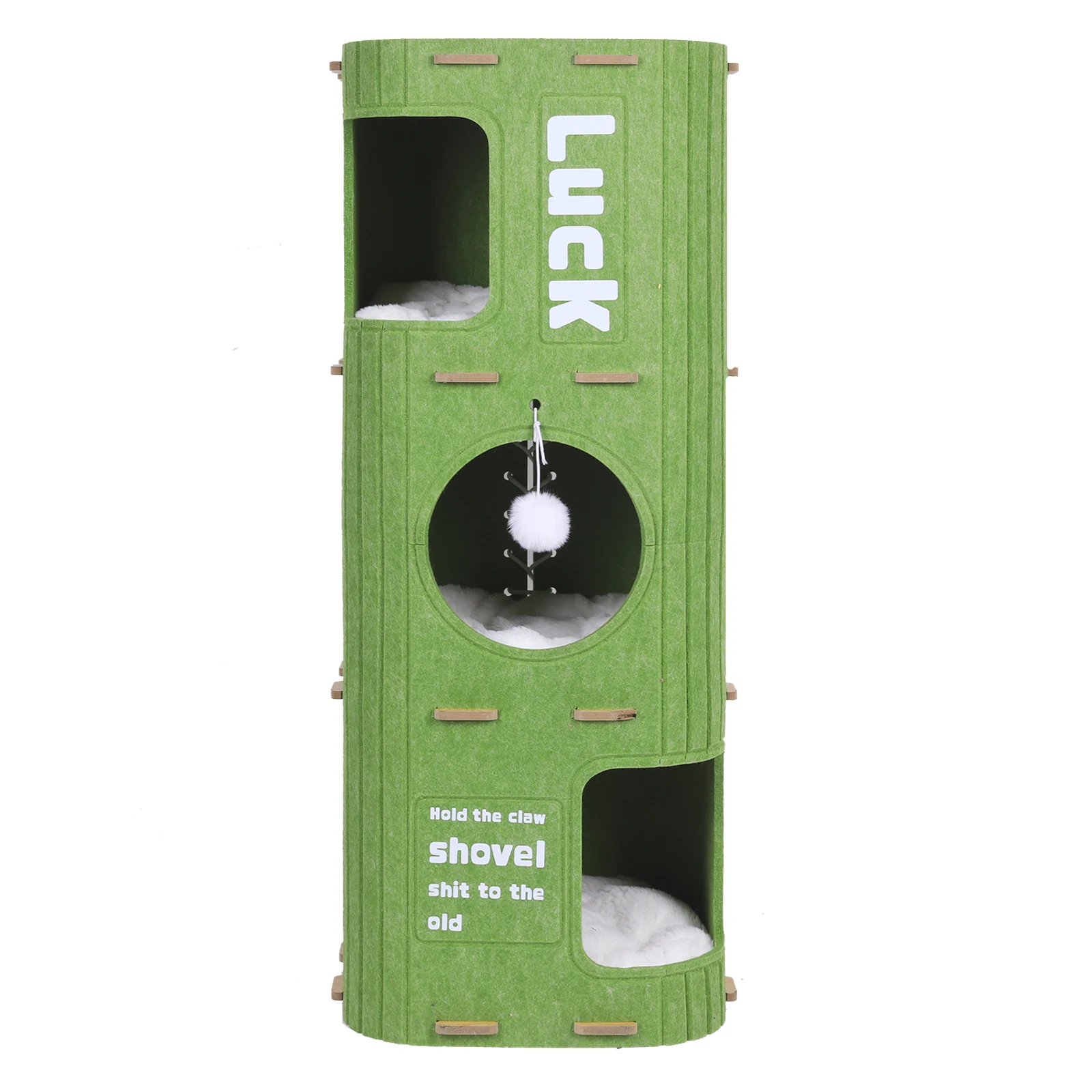 3-Tier Square Cat Climbing Frame Scratch Resistant Integrated Felt Cat Cave Multifunction Safe Cat House for Pet Play Sleeping
3-Tier Square Cat Climbing Frame Scratch Resistant Integrated Felt Cat Cave Multifunction Safe Cat House for Pet Play Sleeping