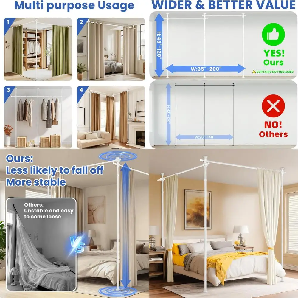 Регулируемый сверхмощный отдельностоящий перегородка, 43–120 В x 72–200 Вт, белый, шторы в комплект не входят
Регулируемый сверхмощный отдельностоящий перегородка, 43–120 В x 72–200 Вт, белый, шторы в комплект не входят