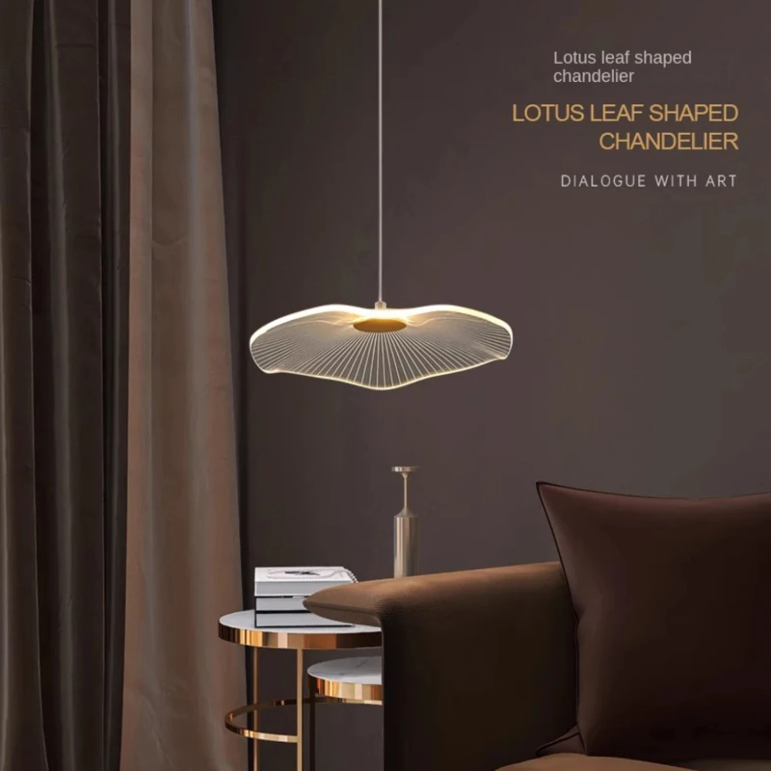 New Creative Acrylic Lotus Leaf Small Pendant Lamp Bedside Art, Modern and Simple Bedroom Single Pendant Lamp LED Lamp
New Creative Acrylic Lotus Leaf Small Pendant Lamp Bedside Art, Modern and Simple Bedroom Single Pendant Lamp LED Lamp