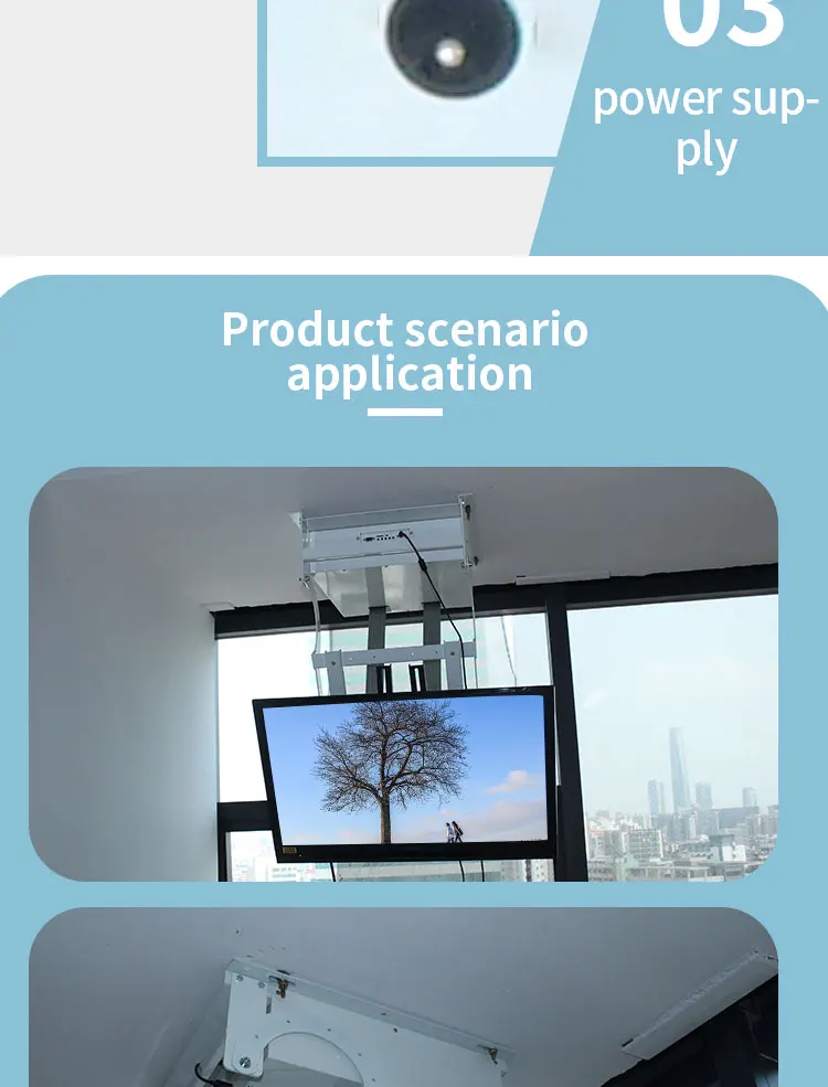 32 55 70 Inch Hydraulic Electric Control up and Down Actuator Hidden Motorized Flip Down Ceiling Tv Bracket
32 55 70 Inch Hydraulic Electric Control up and Down Actuator Hidden Motorized Flip Down Ceiling Tv Bracket