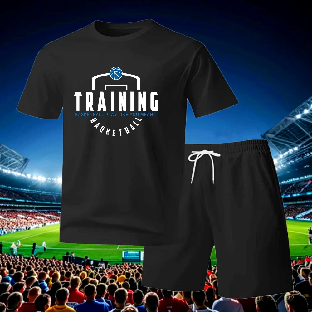 2pcs Men's Casual Suit with TRAINING, Quick Dry Short T-Shirt Shorts Set, Summer Tracksuit, 3 Colors Available, for Daily Wear
2pcs Men's Casual Suit with TRAINING, Quick Dry Short T-Shirt Shorts Set, Summer Tracksuit, 3 Colors Available, for Daily Wear