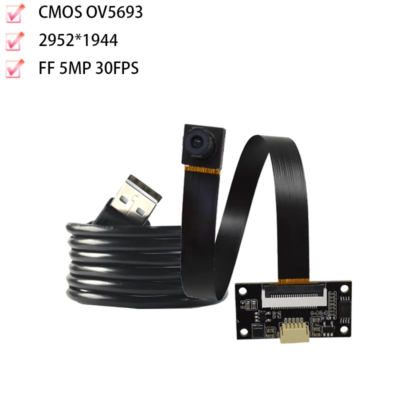 2592x1944 5MP HD High Speed USB2.0 Camera Module OV5693 FF 30FPS MJPEG, YUY2 For Product Vision
2592x1944 5MP HD High Speed USB2.0 Camera Module OV5693 FF 30FPS MJPEG, YUY2 For Product Vision
